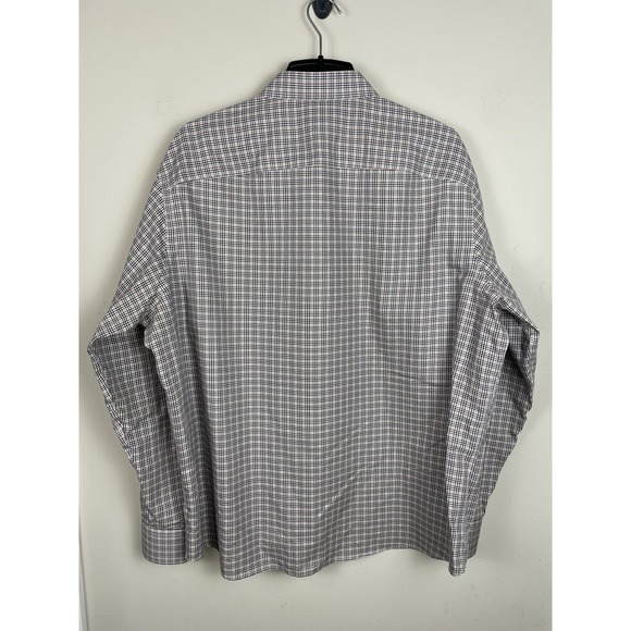 UNTUCKit Vinchenzo Wrinkle Free Shirt Men's 3XL Multi White Check Cotton Casual - Picture 3 of 8